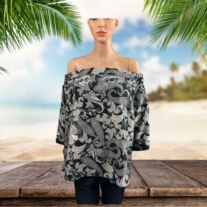 Off the shoulder pattern blouse 👚